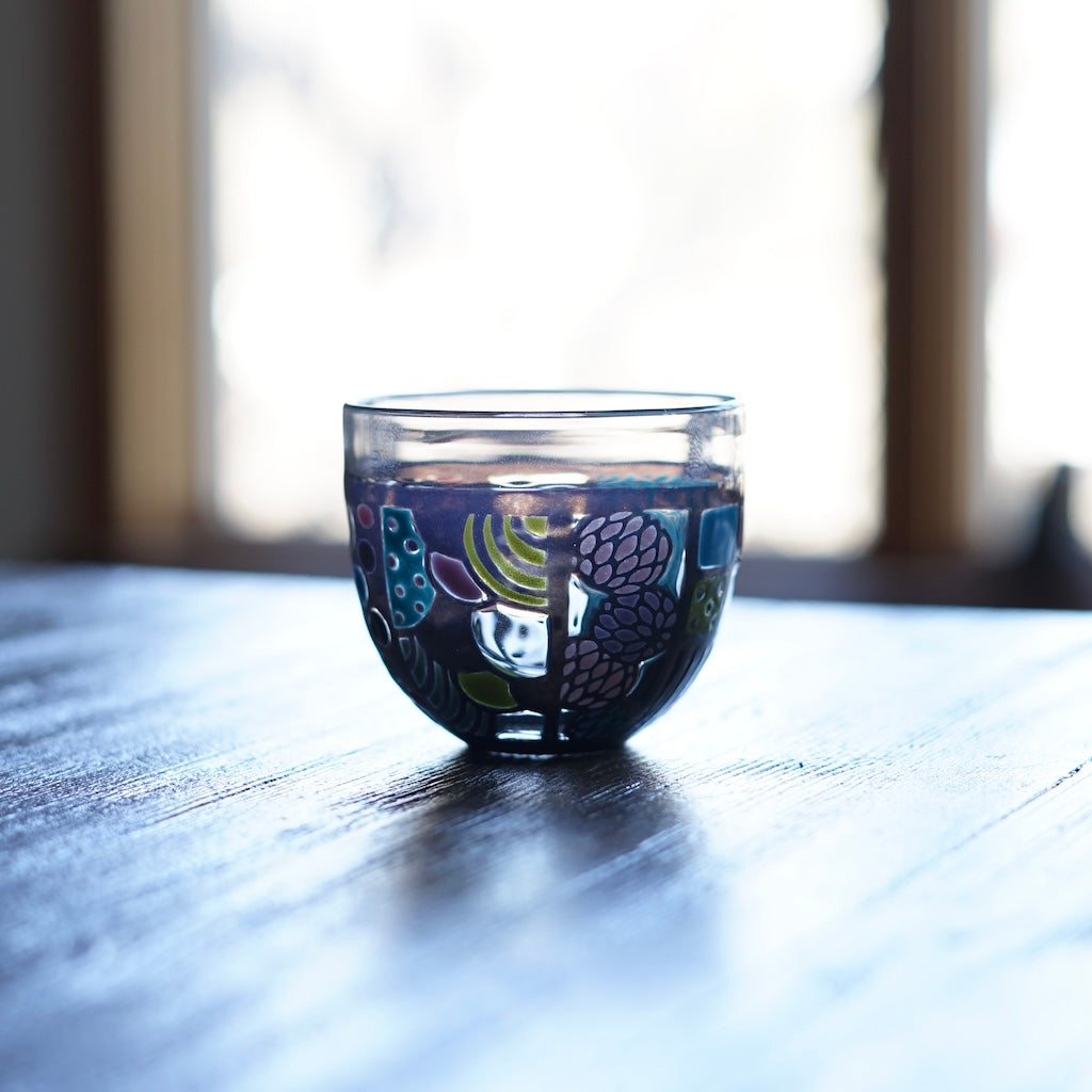 Hydrangea Garden GUINOMI Sake Cup #UR6