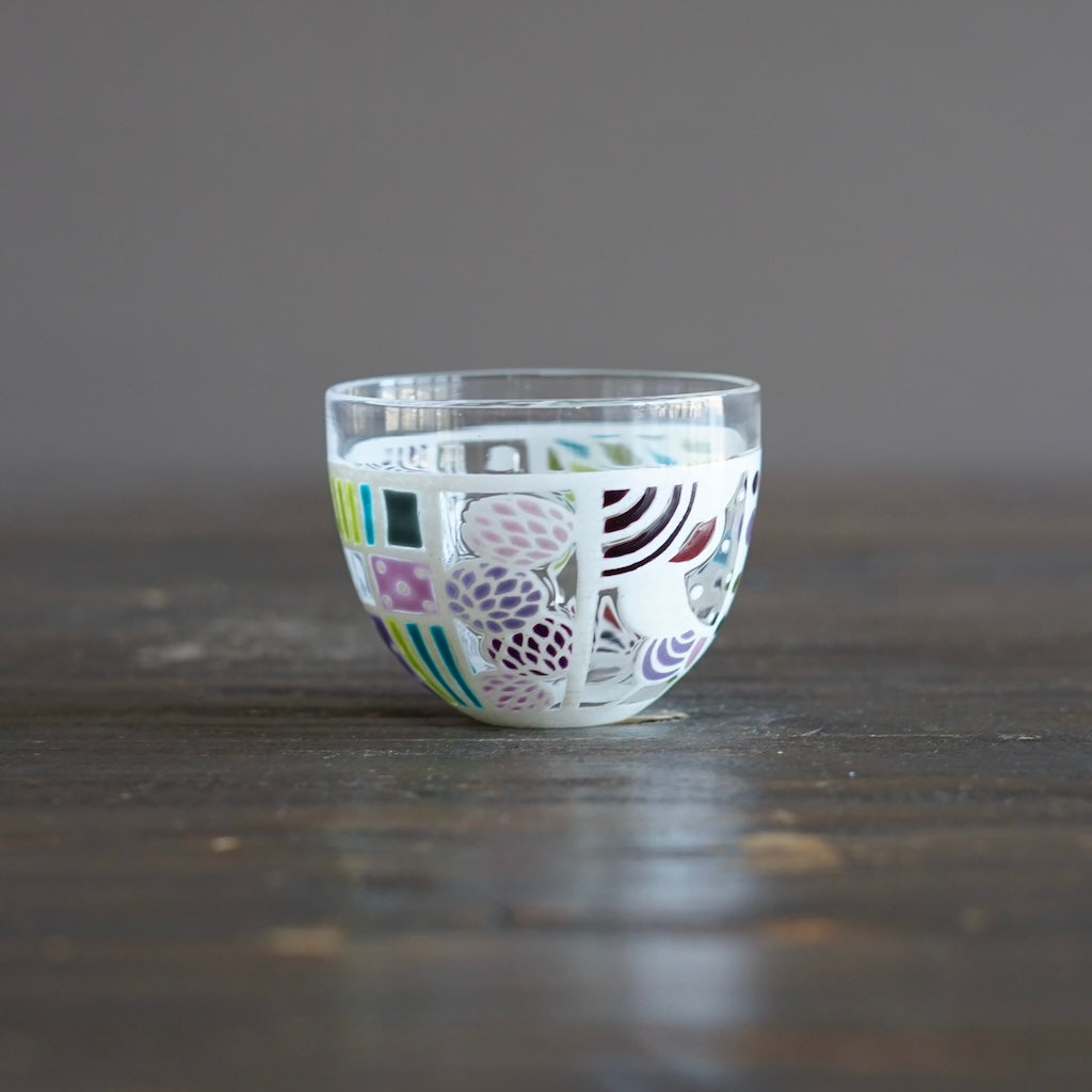 Hydrangea Garden GUINOMI Sake Cup #UR7