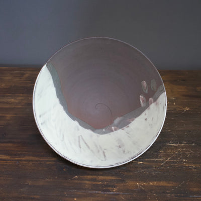 Vernont Brick Clay / White Slip Serving Bowl #MW48