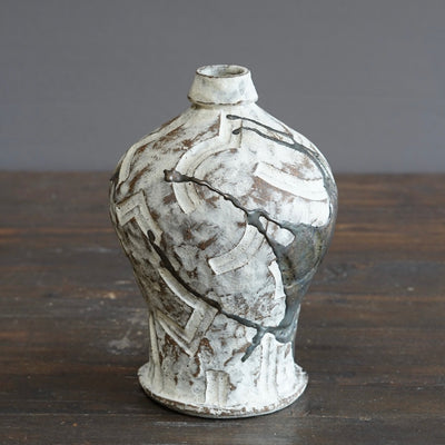 Carved Flower Vase #HT510