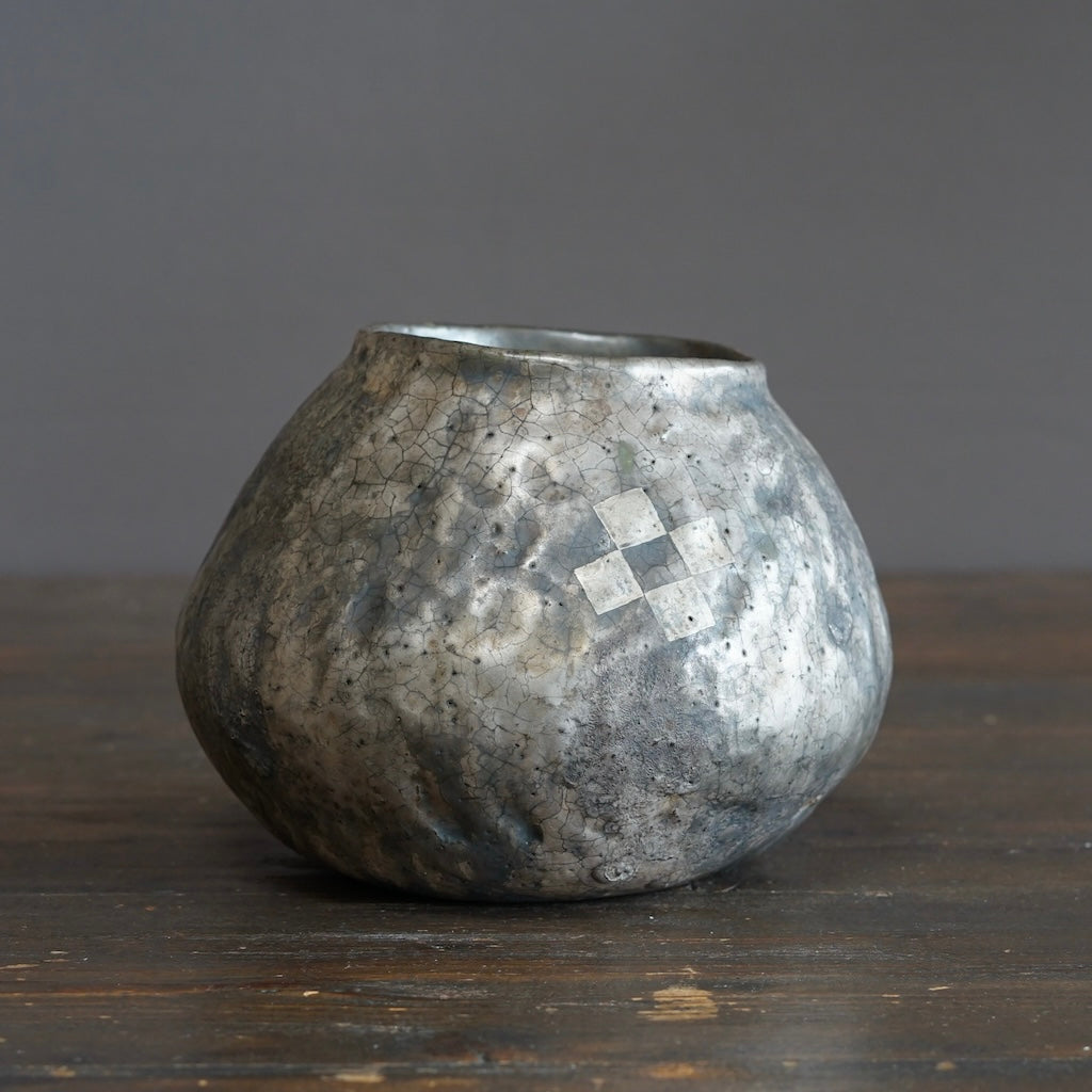 Silver TEBINERI Flower Vase #HT509