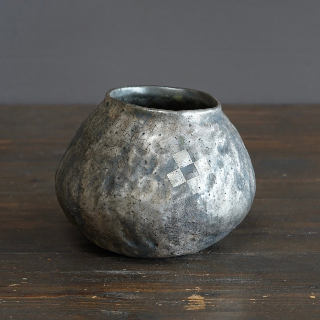 Silver TEBINERI Flower Vase #HT509