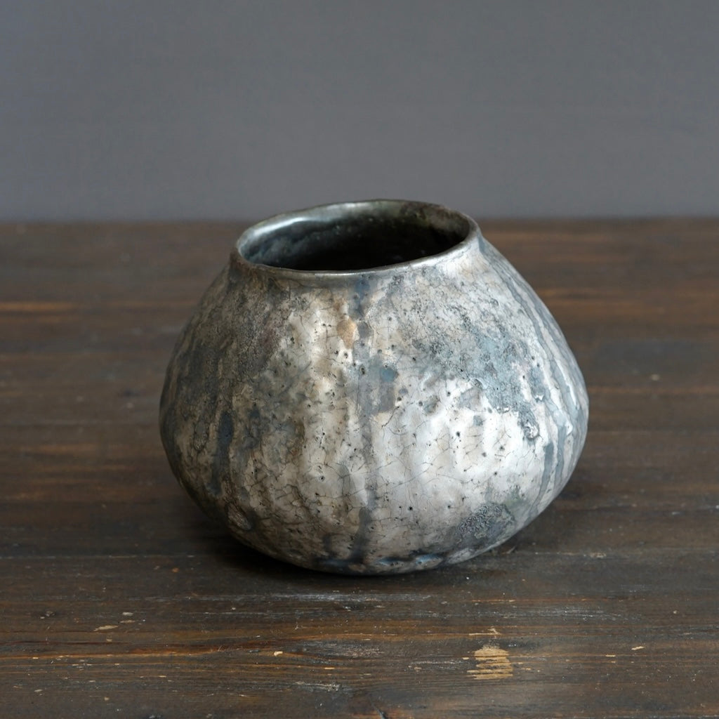 Silver TEBINERI Flower Vase #HT509