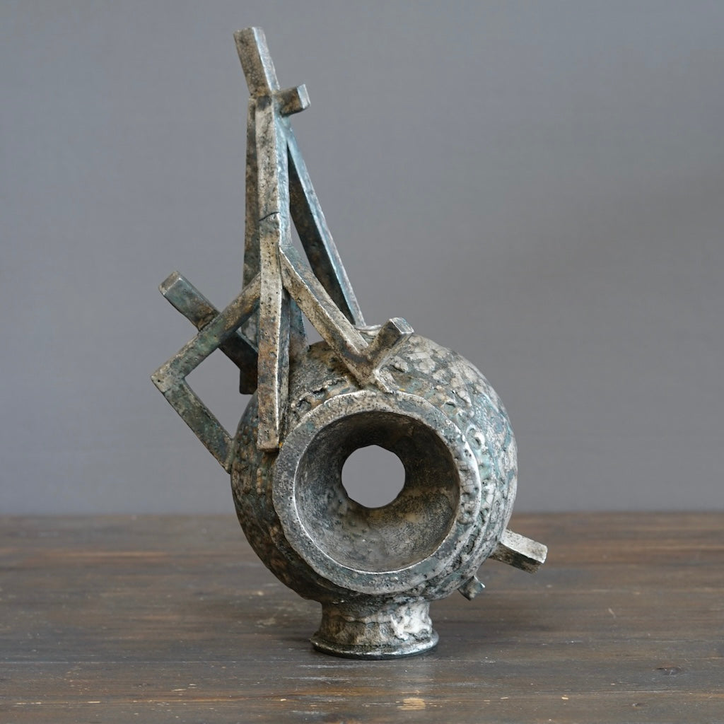 Silver Supernova Flower Vase #HT507