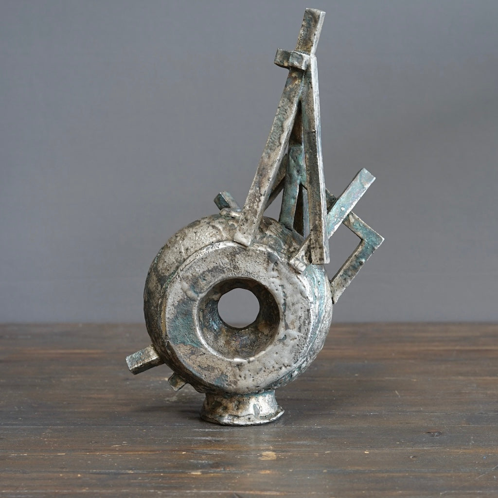 Silver Supernova Flower Vase #HT507