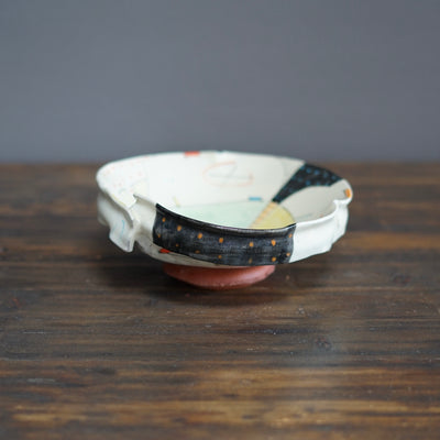 "Schematics" Small Serving Bowl #BC32