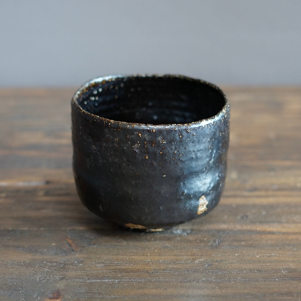 HIKIDASHI-GURO Tea Ceremony Bowl #FQ692C