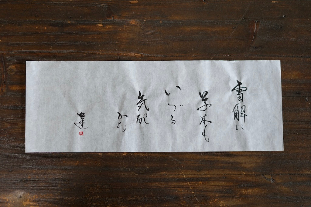 "Winter's End" Tea Ceremony Bowl #REN22