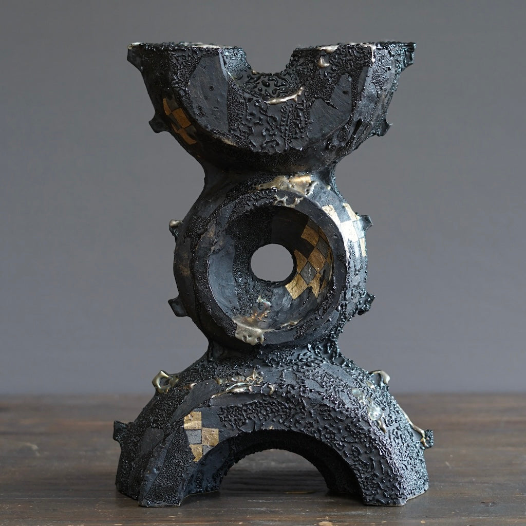 Black Supernova Flower Vase #HT511