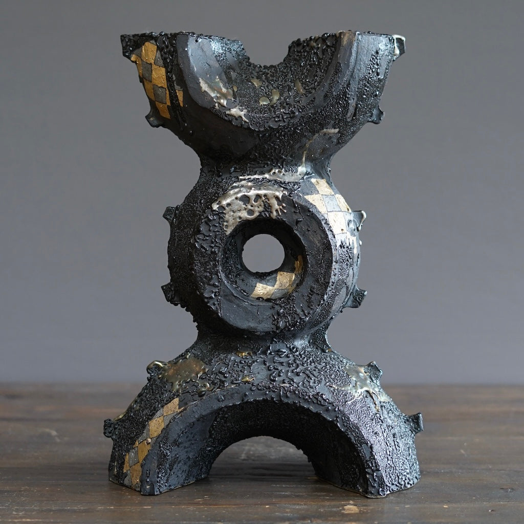 Black Supernova Flower Vase #HT511