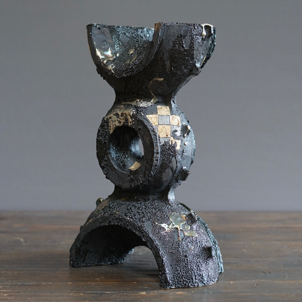 Black Supernova Flower Vase #HT511