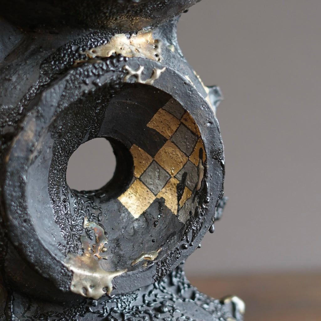 Black Supernova Flower Vase #HT511