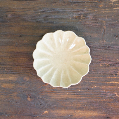 Flower Shaped Soy Plate Olive #4A