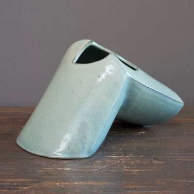 Chun Blue Angle Flower Vase / Sculpture #MW43