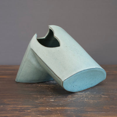 Chun Blue Angle Flower Vase / Sculpture #MW43