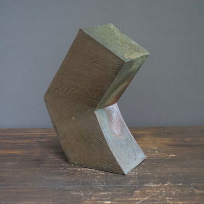 YAKISHIME Angle Flower Vase / Sculpture #MW86
