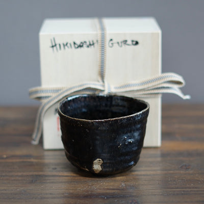 HIKIDASHI-GURO Tea Ceremony Bowl #FQ692A