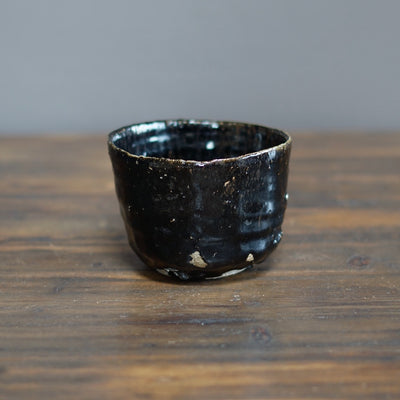 HIKIDASHI-GURO Tea Ceremony Bowl #FQ692A