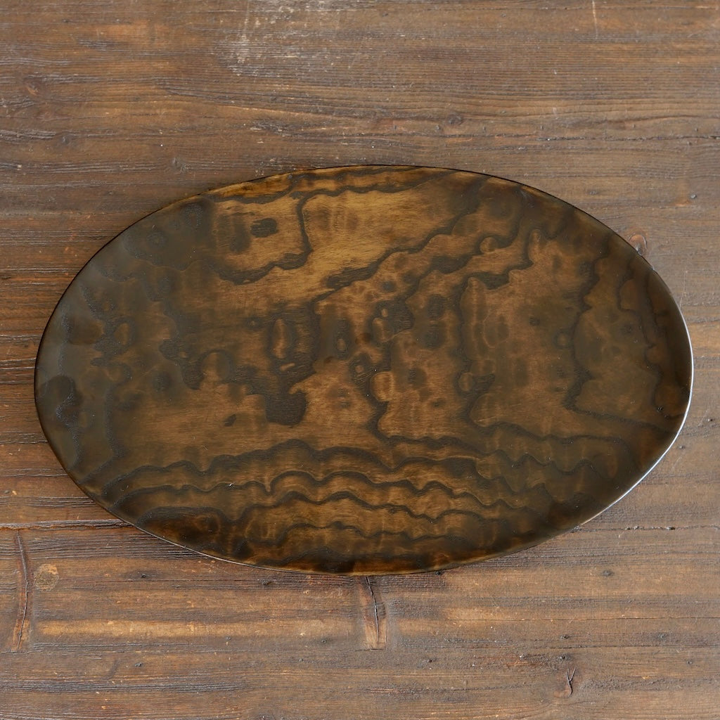 Hand Carved Oval Serving Platter #YT45