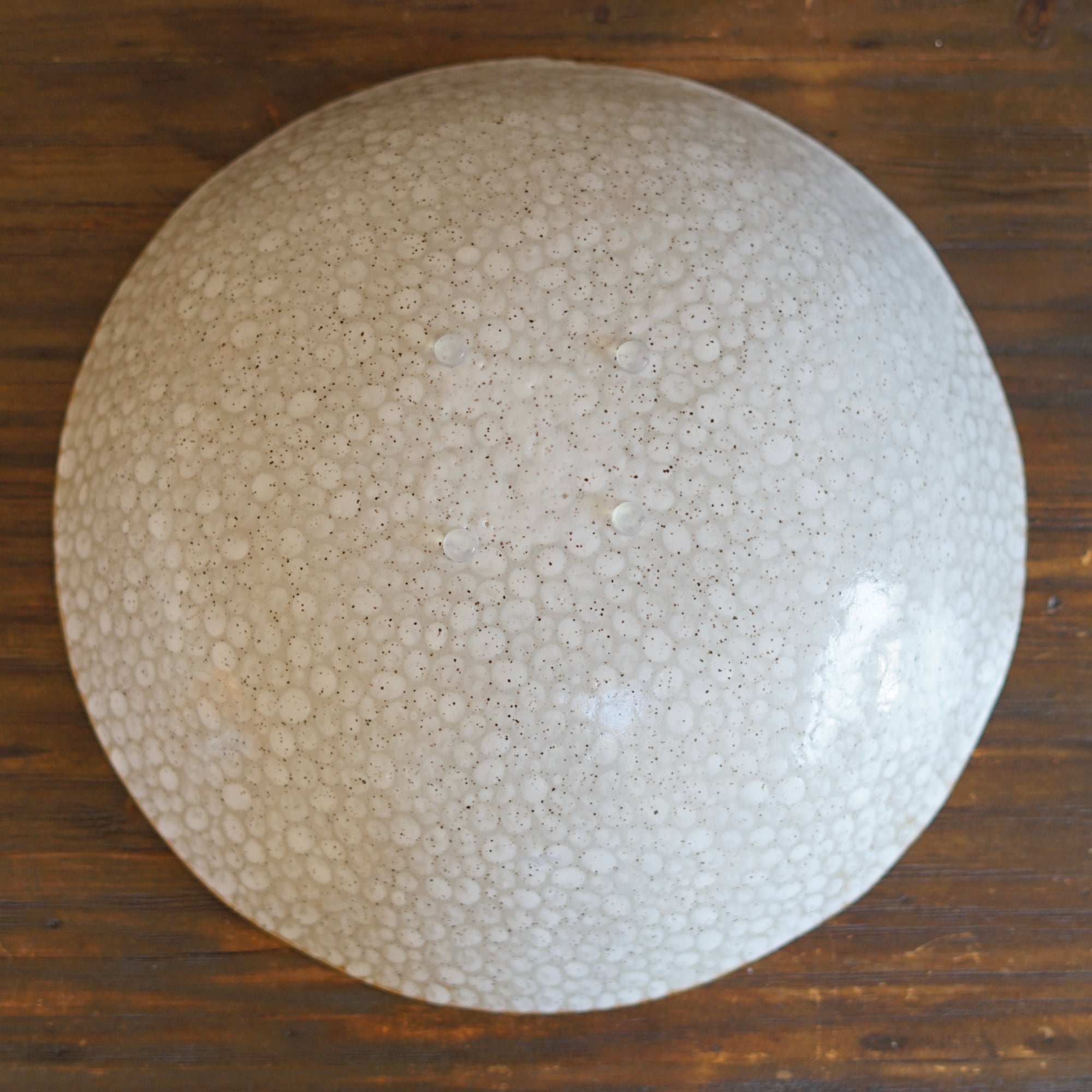 14.5" White Dots Serving Bowl #LK820