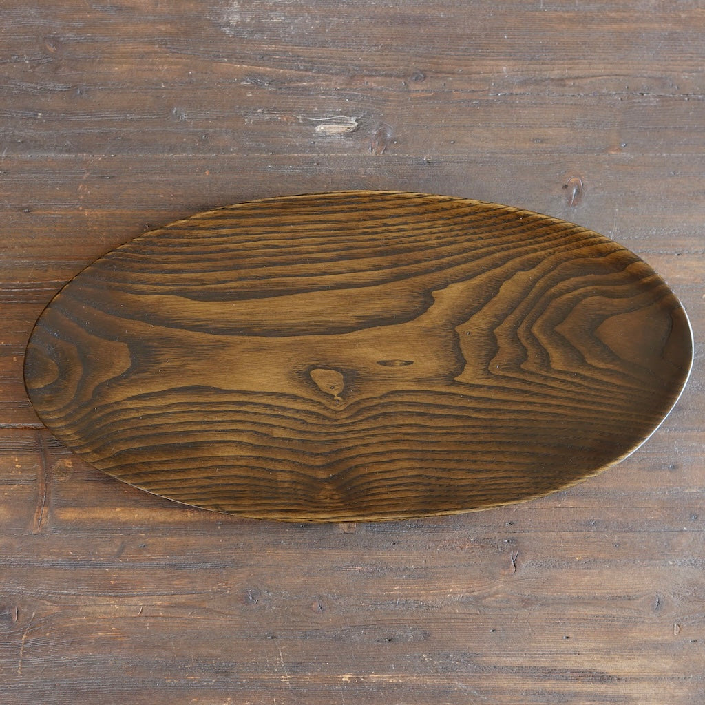 Hand Carved Oval Serving Platter #YT49