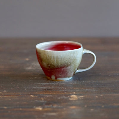 Wood Fired Red Mug #SY104