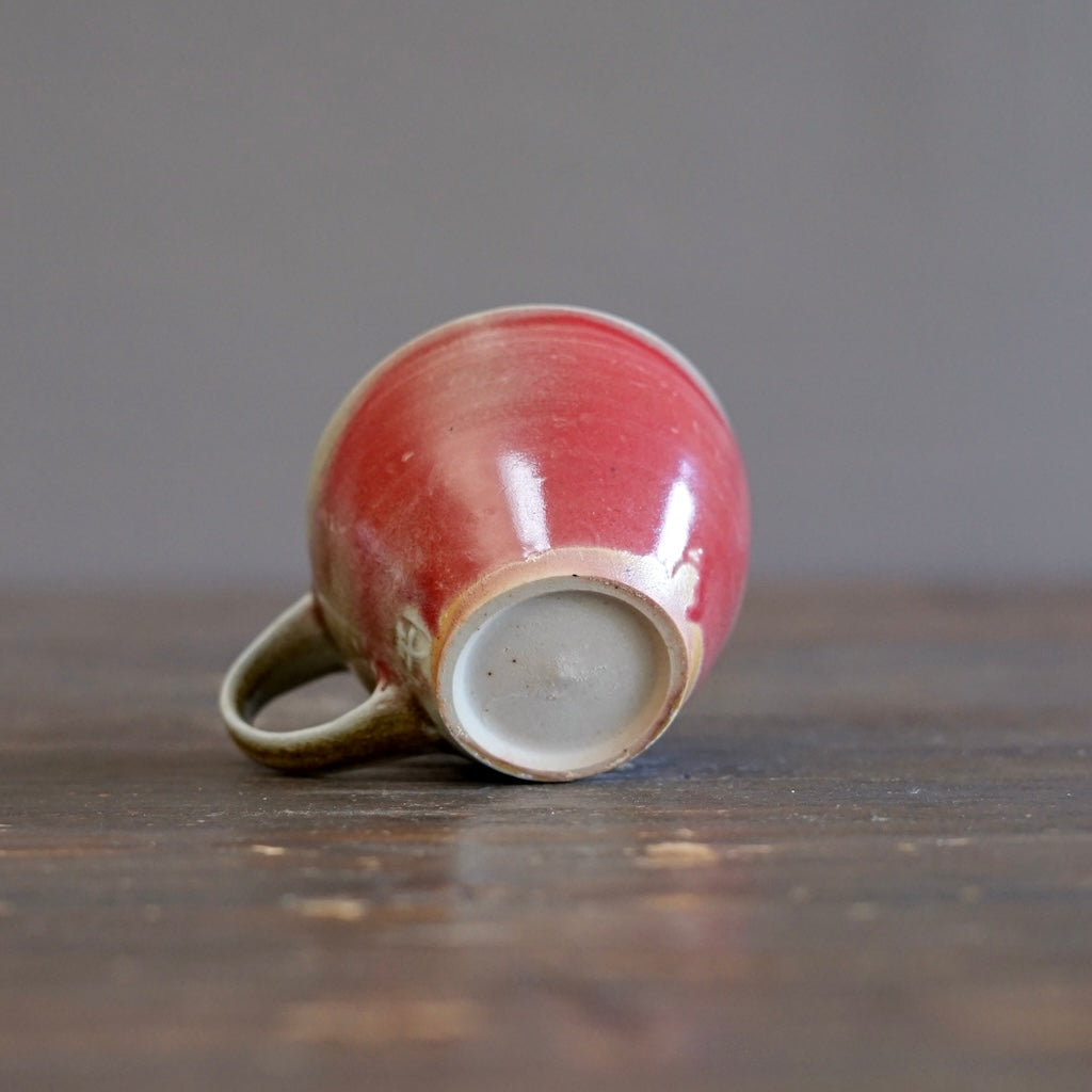 Wood Fired Red Mug #SY104