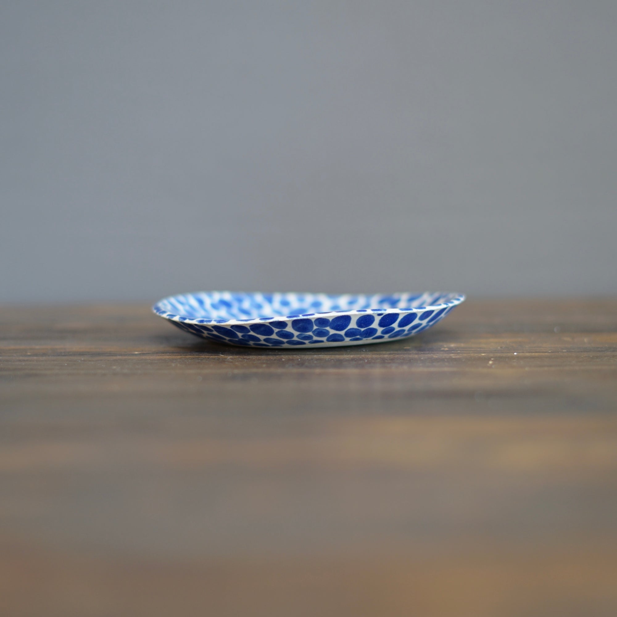 Blue Dots Small Plate #LK823B