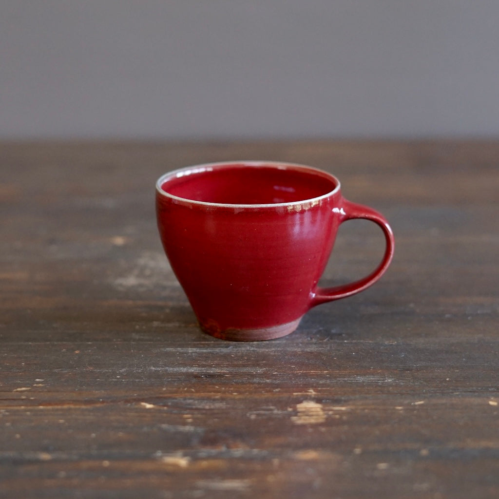 Wood Fired Red Mug #SY105