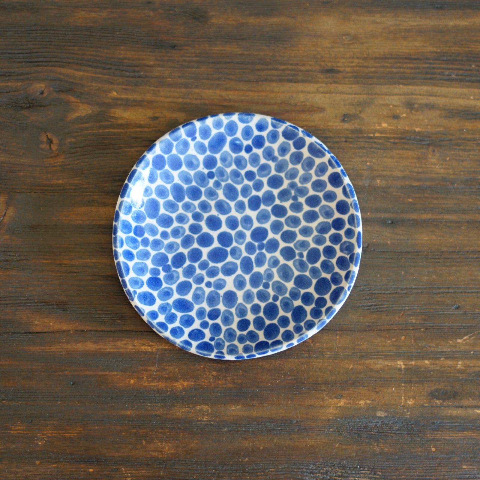 Blue Dots Small Plate #LK823B