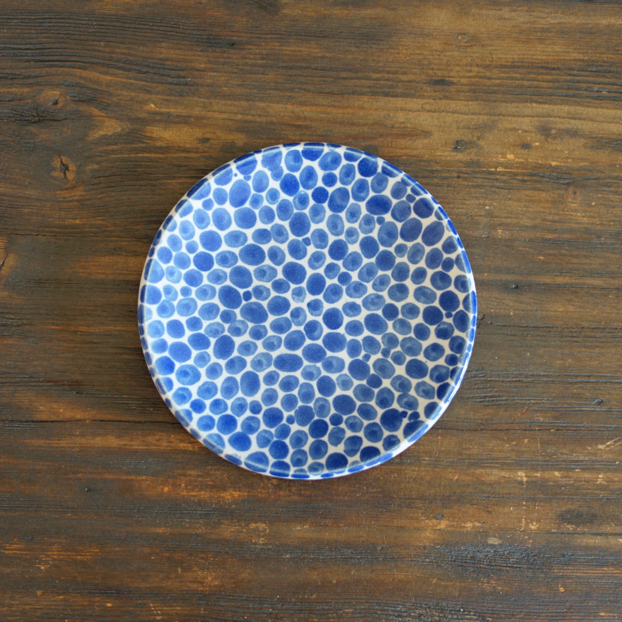 Blue Dots Small Plate #LK823D