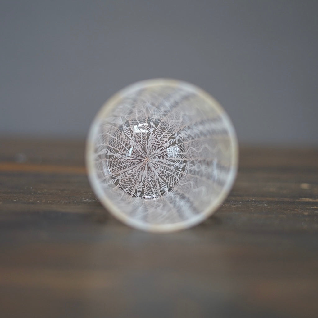 Pale Pink / Orange Race Glass Tumbler #U21J