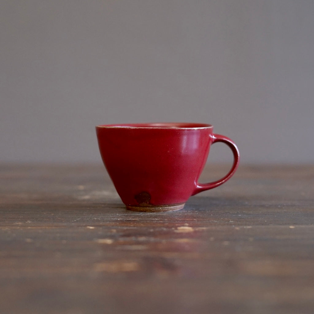 Wood Fired Red Mug #SY108