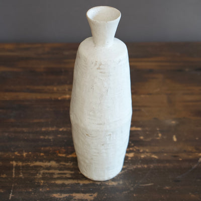 Carved White Flower Vase #FGG19