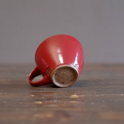 Wood Fired Red Mug #SY108