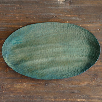 Large Indigo Oval Plate #YO2