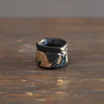 Gilded Coal GUINOMI Sake Cup #HT528