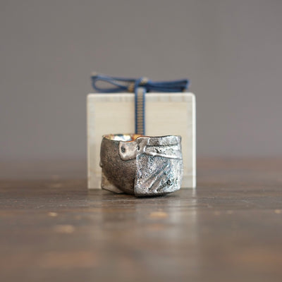Half Half Gilded GUINOMI Sake Cup #HT529