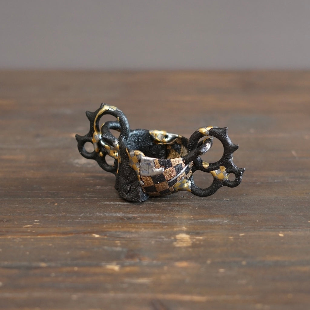 Gilded Antlers GUINOMI Sake Cup #HT531
