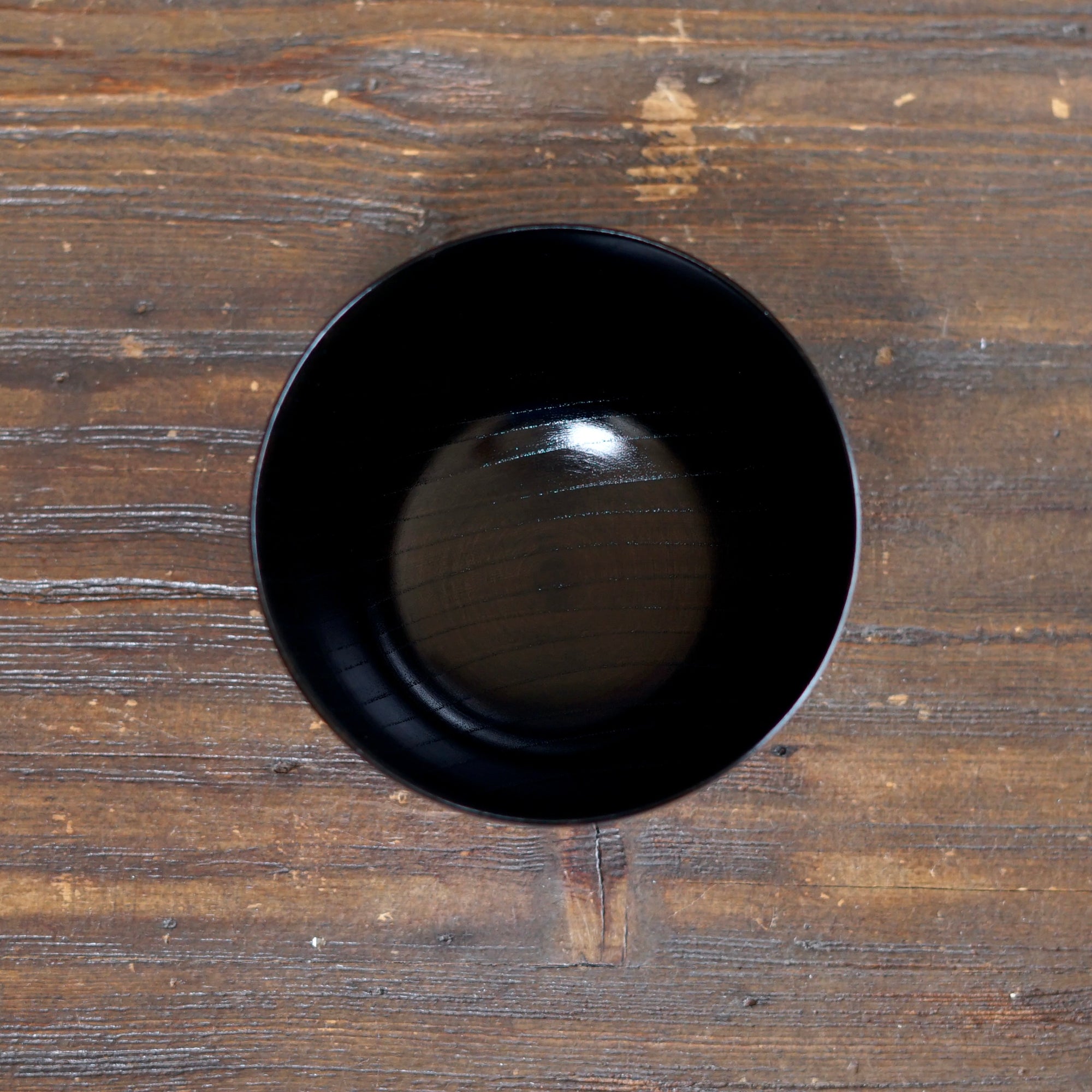 Black Japanese Zelkova Lacquer Bowl #F3.7