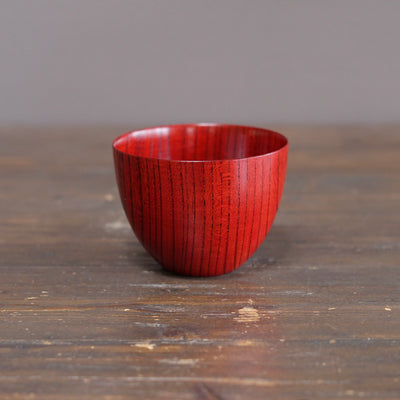 Red Japanese Zelkova Lacquer Bowl #F3.7