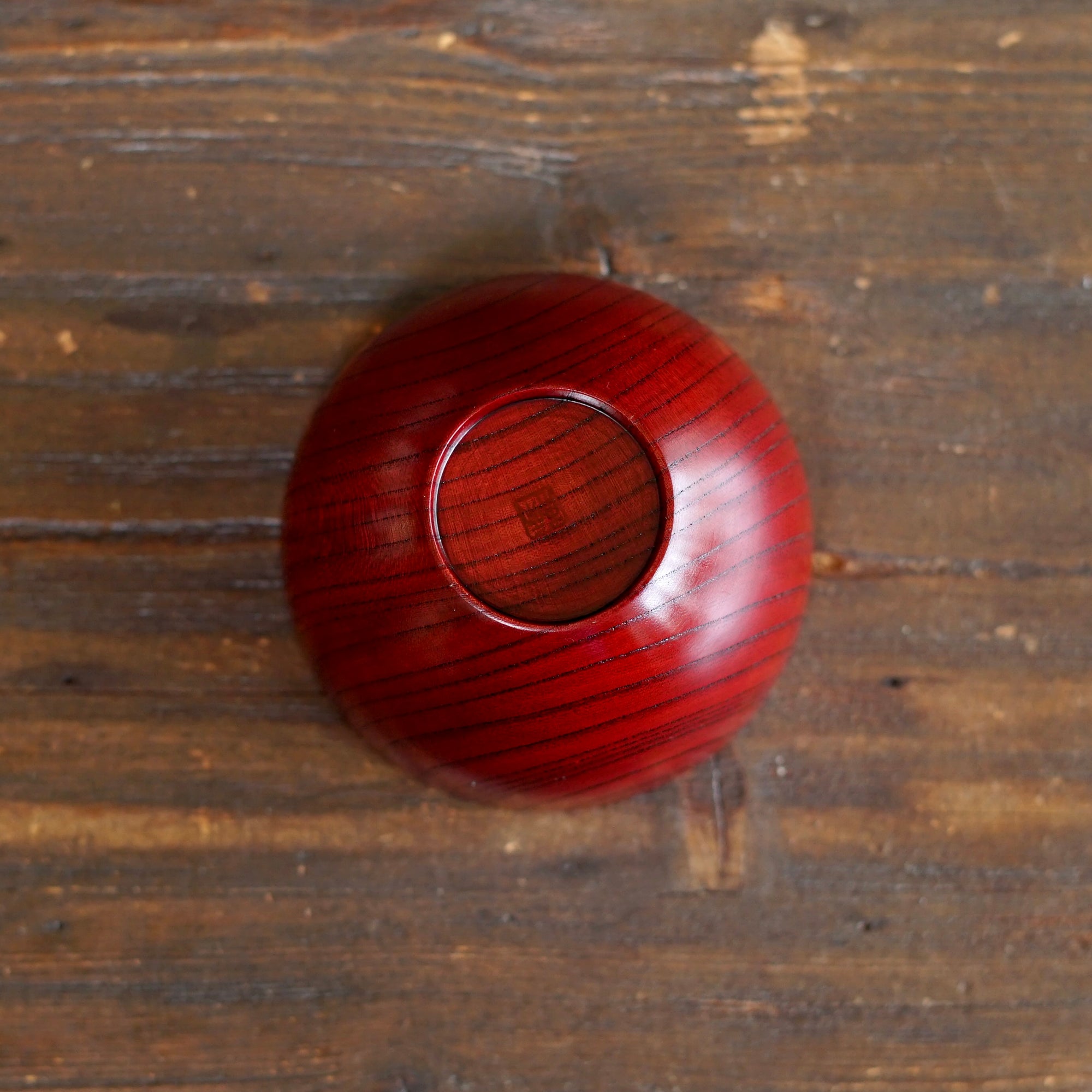 Red Japanese Zelkova Lacquer Bowl #F3.7