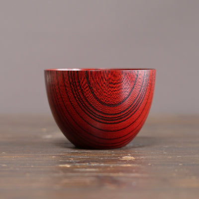 Red Japanese Zelkova Lacquer Bowl #F4.0