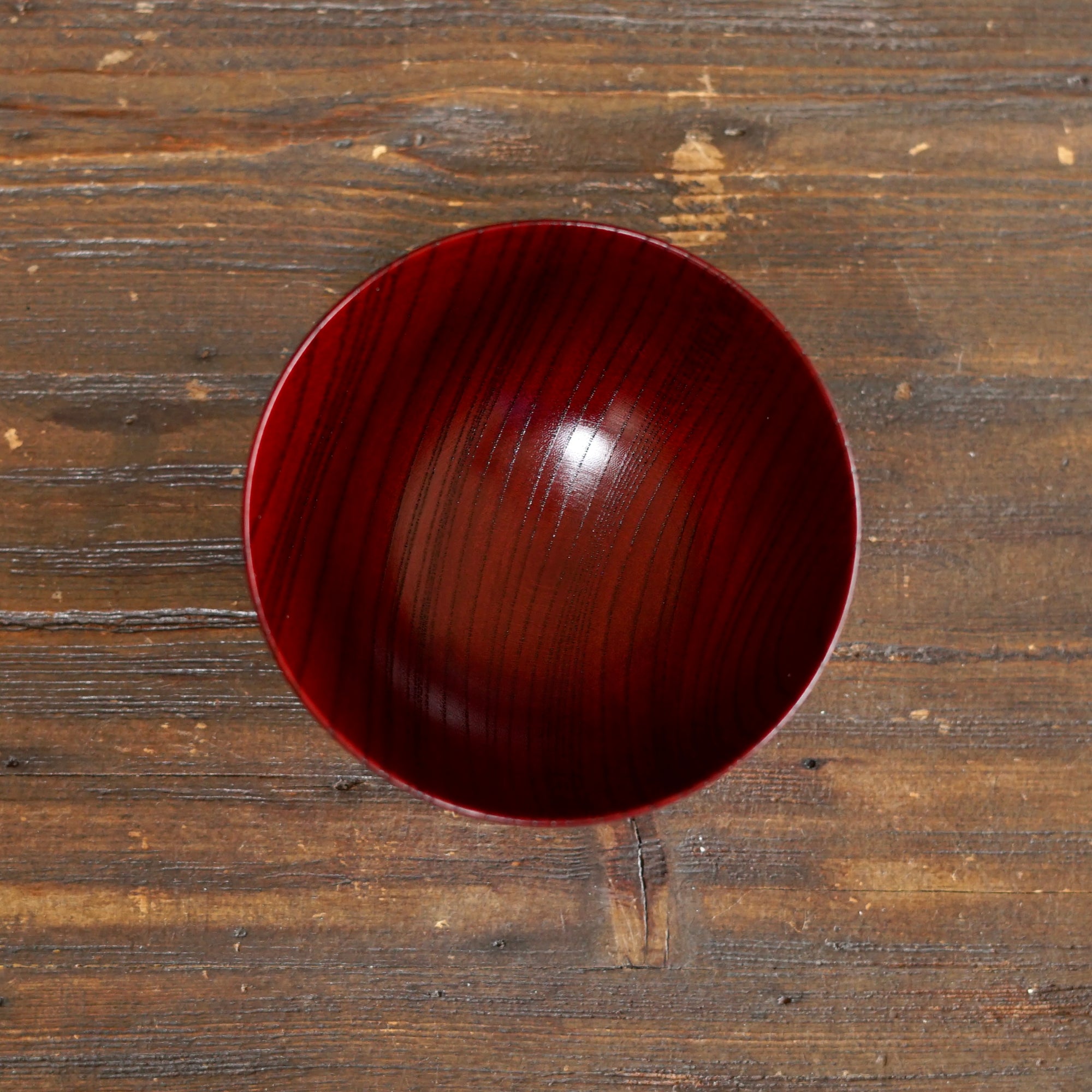 Red Japanese Zelkova Lacquer Bowl #F4.0