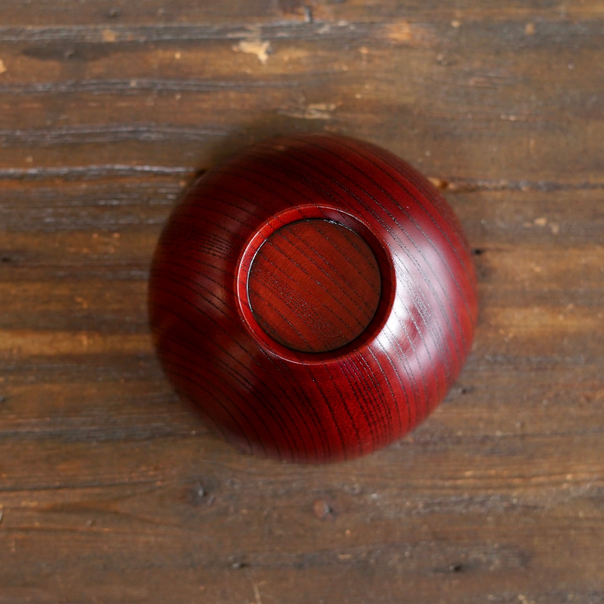 Red Japanese Zelkova Lacquer Bowl #F4.0