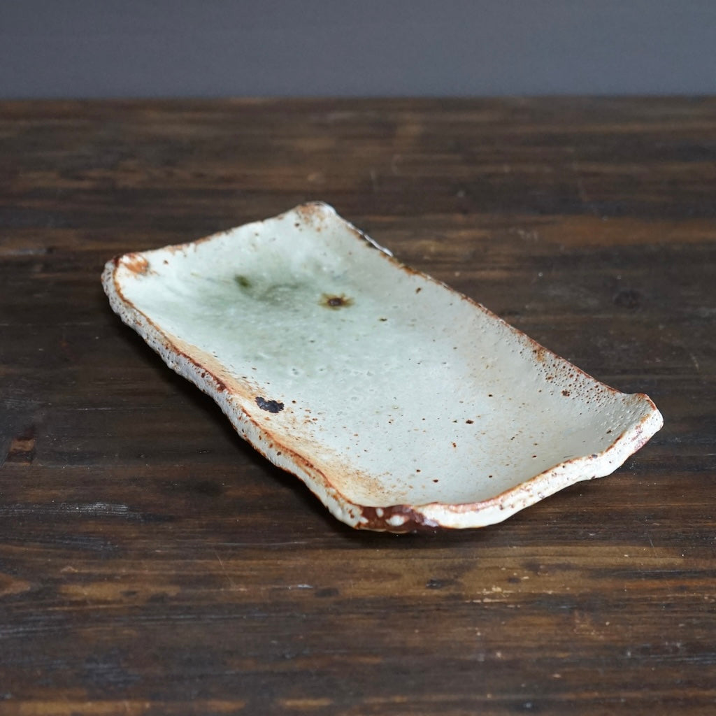 Rectangular Sushi Plate #FQ675C - Sara Japanese Pottery Rectangular Sushi Plate #FQ675C - Sara Japanese Pottery