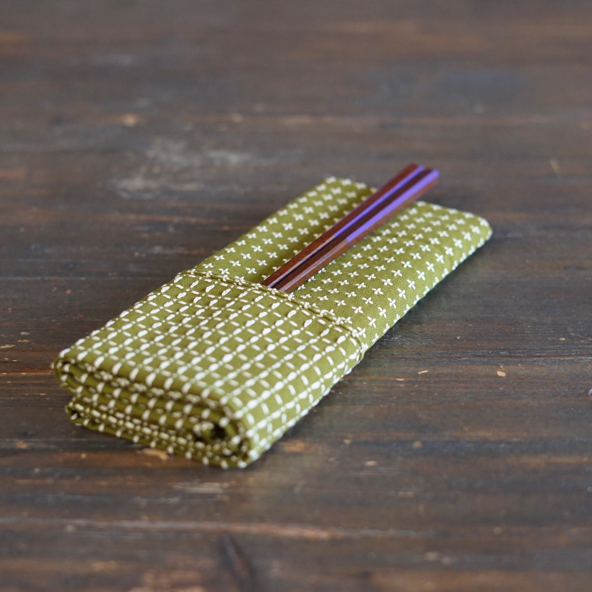 JUJISASHIKO Rikyu Green Dinner Napkin