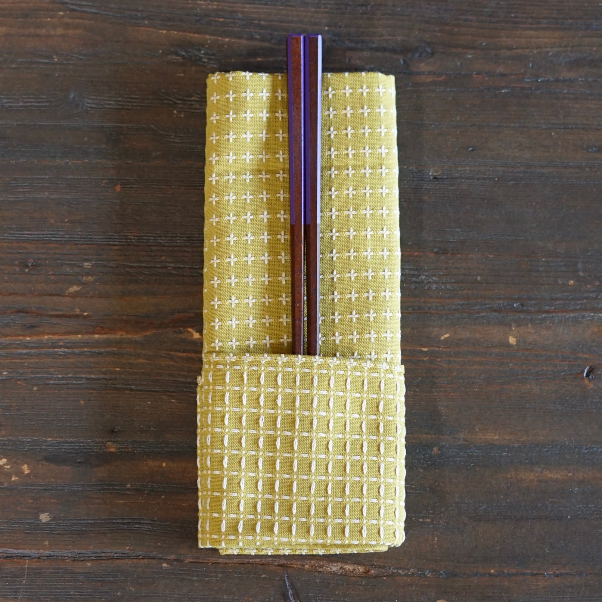 JUJISASHIKO Karashi Yellow Dinner Napkin
