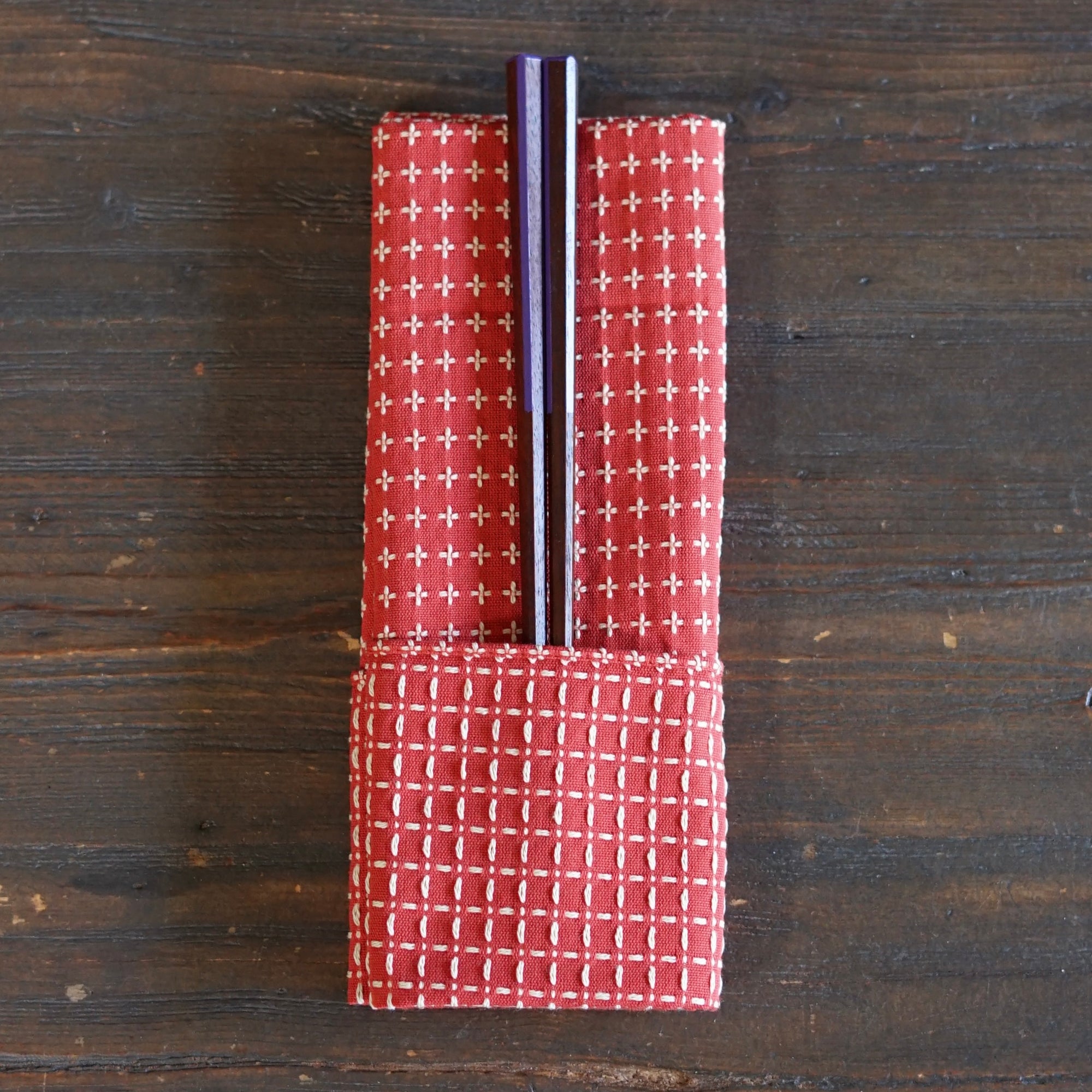 JUJISASHIKO Aka Red Dinner Napkin