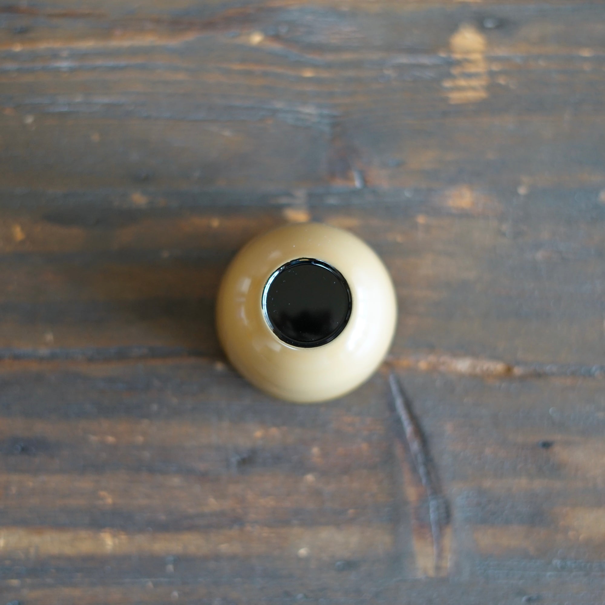 Small Yellow NATSUME Matcha Container #KU38C